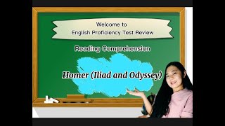 Homer Iliad and Odyssey  Reading Comprehension [upl. by Anirtak975]