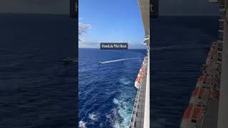 Watch the pilot boat approach Discovery Princess before arriving in Honolulu Hawaii [upl. by Aehsrop]