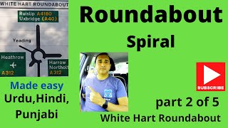 Roundabouts Driving Lesson Easy To Understand  Part 2 of 5 UK UrduHindiPunjabiاردوہندی [upl. by Yruj]