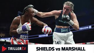 What e braw Claressa Shields vs Savannah Marshall Full Fight [upl. by Drice]