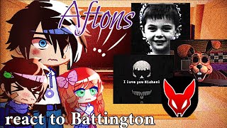 AFTONS REACT TO BATTINGTONS quotNonexistent Videoquot FNAF VHS TAPE TW  Blood jumpscares Epilepsy [upl. by Eelnodnarb939]