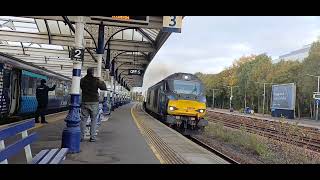 68 004 powering out of Kilmarnock [upl. by Abil9]