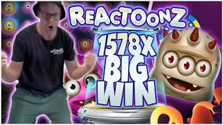 Reactoonz levererar en riktig BIG WIN  1578x [upl. by Libre]