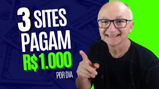 3 SITES para GANHAR DINHEIRO na INTERNET pelo CELULAR apps Ganhe  100 Por Dia Dinheiro online [upl. by Tnecniv123]