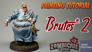 How to paint Brute2 from Zombicide 2nd Edition  Miniature Painting Guide E31 [upl. by Libbna60]