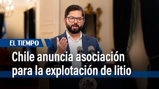 Presidente de Chile anuncia asociación para la explotación de litio  El Tiempo [upl. by Dorella447]