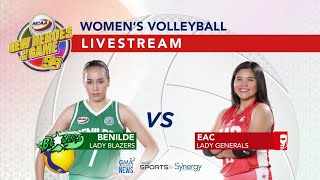 NCAA Season 99  CSB vs EAC Women’s Volleyball  LIVESTREAM [upl. by Kcirderf]