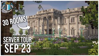 Beautiful Minecraft Builds You Have To See  Server Update Tour [upl. by Yddet]