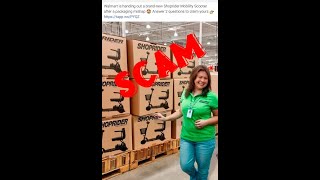 Walmart Shoprider Mobility Scooter Giveaway Scam explained [upl. by Nytsyrk218]