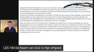 CIW Dagelijkse Les 184 De Naam van God is mijn erfgoed [upl. by Sillek]