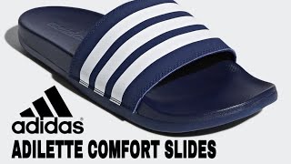 ADIDAS ADILETTE AQUA SHOWER amp COMFORT SLIDES [upl. by Zwick726]