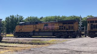 Union Pacific Grain Train at Stringtown OK July 7 2024 [upl. by Amabel]