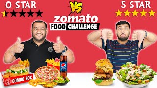 ZERO STAR VS FIVE STAR ZOMATO FOOD CHALLENGE  Zomato Food Challenge  Viwa Food World [upl. by Ylekalb]