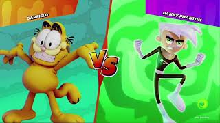 Nickelodeon All Star Brawl Garfield VS Danny Phantom [upl. by Ecirtaed]