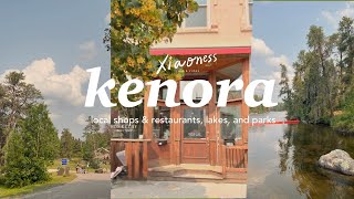 vlog trip to kenora on 🌳 lakeside restaurant local coffee amp icecream shops 🍲🍦 [upl. by Noiemad]