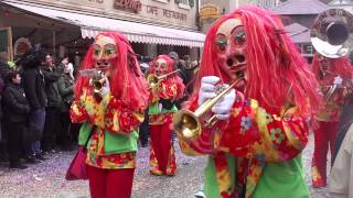 Guggemusig Laufeschränzer Laufen  Laufener Fasnacht 25022014 [upl. by Ahseiuqal206]