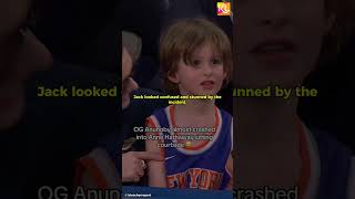 Anne Hathaway and Son Nearly Crashed Into by Knicks Player OG Anunoby [upl. by Eleen]