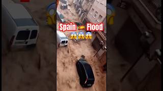 Flooding in Spain Drags Away Cars  Heavy Flood in Valencia 🇪🇸 [upl. by Ahsakat234]