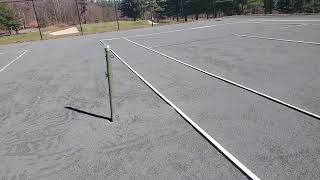 Converting a Hard Tru Clay court to asphalt [upl. by Aryam]