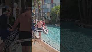 Orlando Florida Universals Cabana Bay Pool amp Lazy River orlando [upl. by Aloysius]