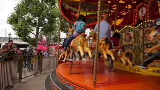 The famous Carousel at Southbank LONDON ENGLAND [upl. by Annaihs752]