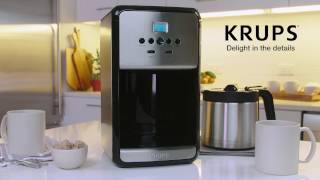 KRUPS ET3530 Programmable Thermal Filter Coffee Maker [upl. by Castra]