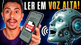 Como LER PDF EM VOZ ALTA no CELULAR sem baixar aplicativos [upl. by Stringer]