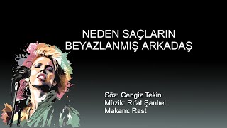 NEDEN SACLARIN BEYAZLANMIS ARKADAS karaoke [upl. by Shreve351]