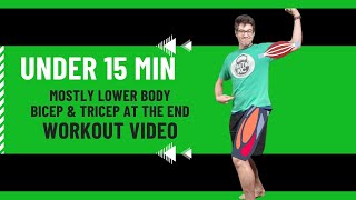 DUMBELL amp BODYWEIGHT WORKOUT MOSTLY LOWER BODY CIRCUIT WITH BICEP amp TRICEP AT THE END [upl. by Silden]