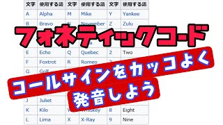 【フォネティック講座】アマチュア無線家必見・コールサインをカッコよく言おう！ [upl. by Aehsan72]