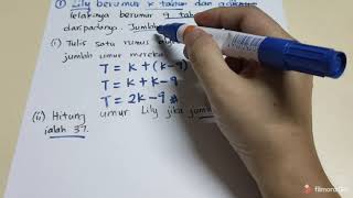 Part 4 Bab 3 Rumus Algebra Matematik Tingkatan 2 menyelesaikan masalah [upl. by Licha260]