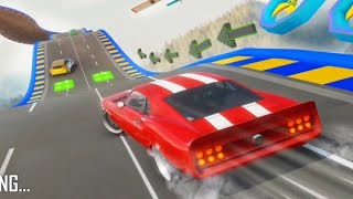 brand new red colour car is ready for parking  3D driving class  car game video [upl. by Aicatan]