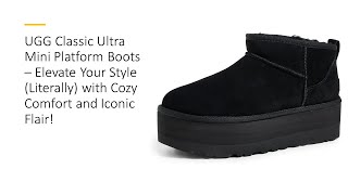 UGG Classic Ultra Mini Platform Boots– Elevate Your Style Literally w Cozy Comfort amp Iconic Flair [upl. by Aivital]