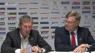 Persconferentie na Essevee  KRC Genk 07082015  speeldag 3 [upl. by Lambertson]