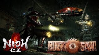 Nioh  Buzzsaw STRONG AxeSpear Hybrid Build update [upl. by Yllus]