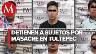 Detienen a presuntos involucrados en asesinato de 8 personas en Tultepec [upl. by Ransome]