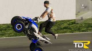 Trackdayr Yamaha Yfz450r Wheelieviralvideo bikelife mxbikes gameplay [upl. by Maharva237]