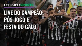 CRUZEIRO x ATLÉTICO  Veja a comemoração do título do Galo no Campeonato Mineiro [upl. by Corri]