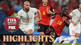 Belgium vs Morocco Highlights  2022 FIFA World Cup [upl. by Lockhart]