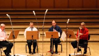 Clarinet Quartet Konick  Romanian Christmas Song 2 [upl. by Nonad]