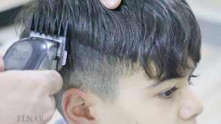 How to cut hair men hair cutting  hair tutorial stylist elnar [upl. by Yleoj]