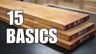 15 woodworking basics you should know [upl. by Ingaberg]