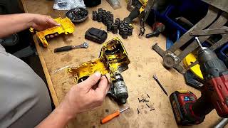 Dewalt DCF885 impact driver housing swap [upl. by Zacherie]