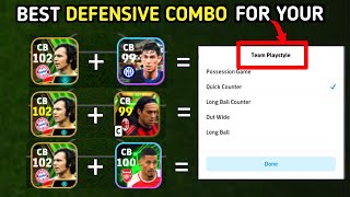 Best defensive combo in efootballനിങ്ങളുടെ teamplayingstyleന് പറ്റിയ Combo ഏത്efootball defending [upl. by Wainwright]