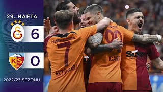 Galatasaray 60 Y Kayserispor  29 Hafta  202223 [upl. by Fulvia490]