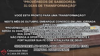 quotProvérbios de Sabedoria Dia 6 – Provérbios 6quot [upl. by Aihsiyt]