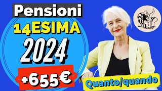 PENSIONI QUATTORDICESIMA 2024 👉 QUANDO ARRIVA A CHI SPETTA e A QUANTO AMMONTA 💰 [upl. by Notlok907]