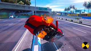 GTA 5 Realistic Cars Crash And Booms Ep37 [upl. by Aihtnic]