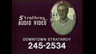 1985 Strathroy Audio Video Commercial [upl. by Labors]