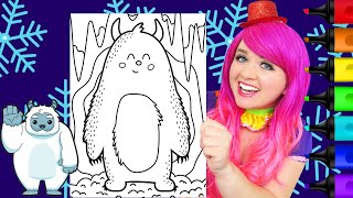 Coloring a Yeti Snow Monster [upl. by Leena895]